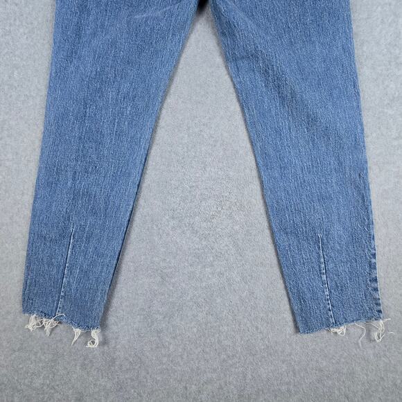 Neuw Womens Size 27 Lola High Waisted Mom Jeans Frayed Hem - Picture 7 of 16